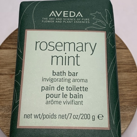 AVEDA Rosemary Vegan Soap Mint Bath Bar 7oz 200 ml Full Size Bar New - Picture 3 of 5